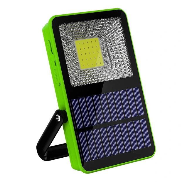 Luz de trabalho de carregamento solar à prova de água recarregável USB 10W COB LED work Lâmpada