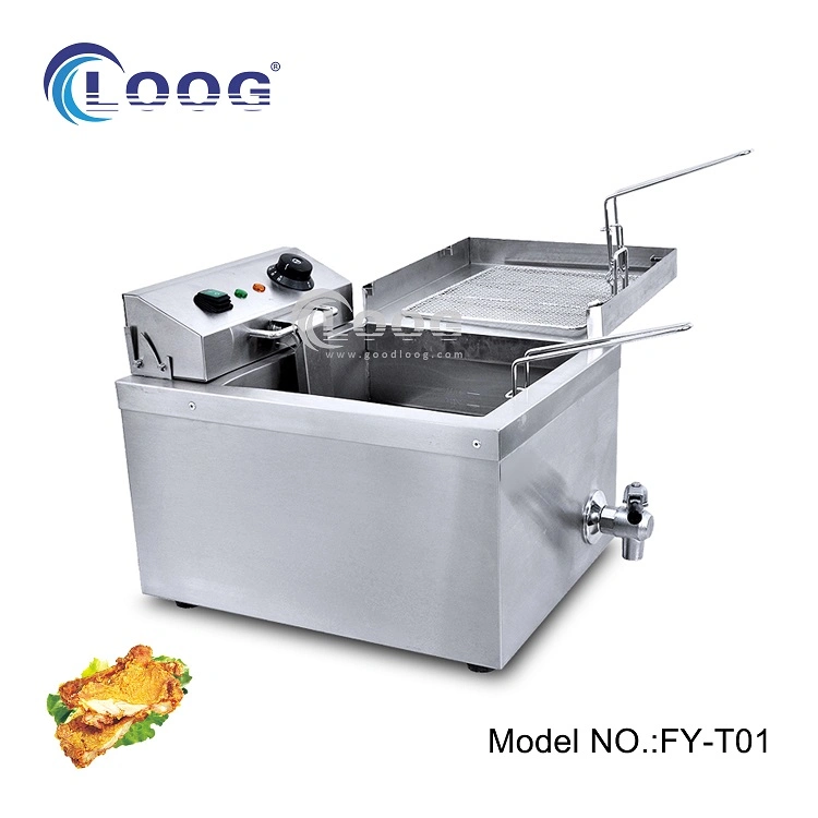 Goodloog Good Price Commercial Electric Deep Fryer Single Donut Food Machinery French Fries Making Machine