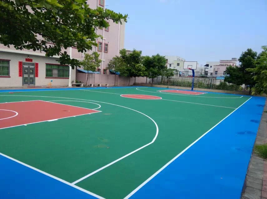 Pista de Voleibol cubierta Pintura sílice PU material para la Escuela Parque infantil