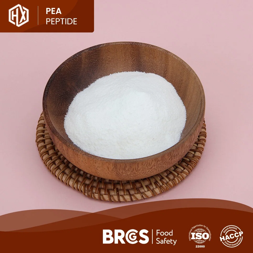 Soluble en agua de alta pureza Haoxiang pequeña molécula de péptidos de arveja china Aditivos Alimentarios Peabean antifatiga suplementos de proteína en polvo para Skin-Whitening péptido