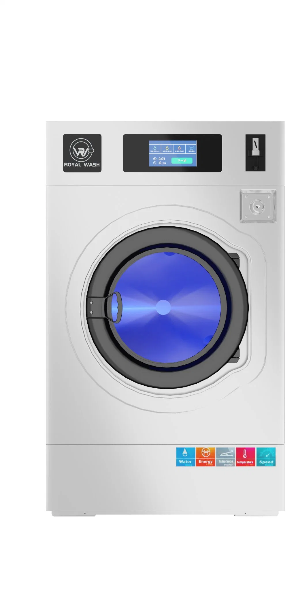 Fully Automatic Washer Extractor-Soft Mount Commercial and Industrial Washing Machine