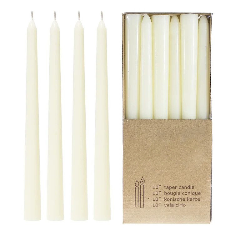 Wholesale/Supplier Bulk Smokeless Dripless Unscented White Tall Long Fine Stick Dinner Table Thin Mini Small Tiny Tapered Daily Taper Candles