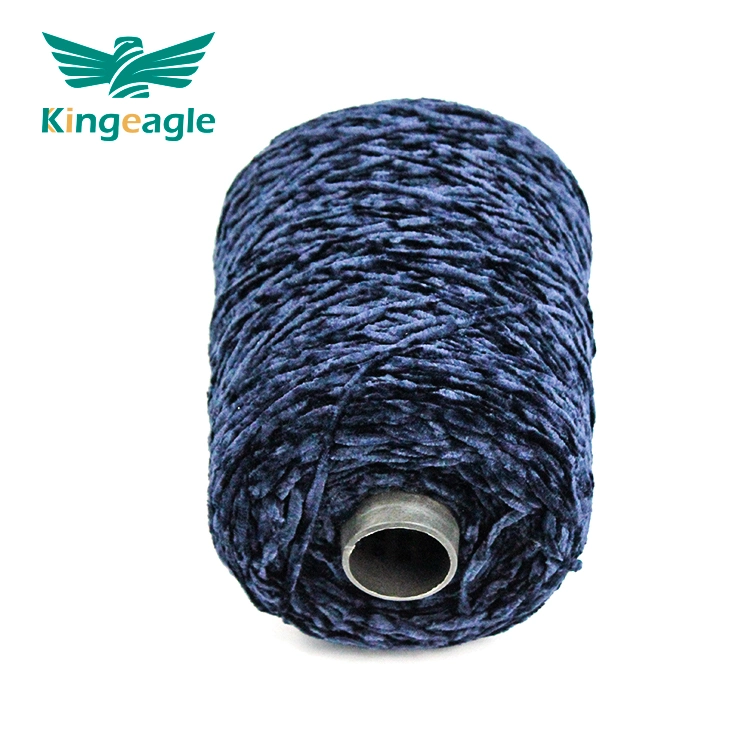 KingEagle 100% poliéster Super soft chenille Velvet fios fabricantes para Cobertor de crochet