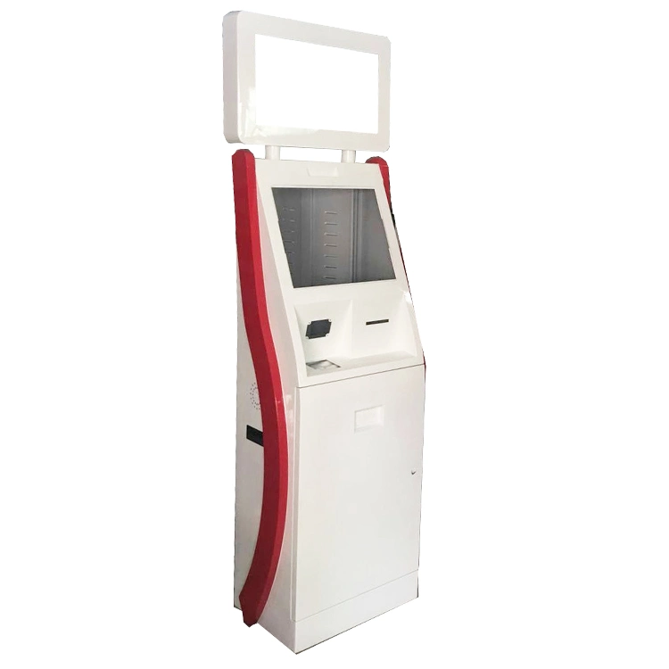 Free Standing Self Service Dual Touch Screen Payment Kiosk with Printer Thermal