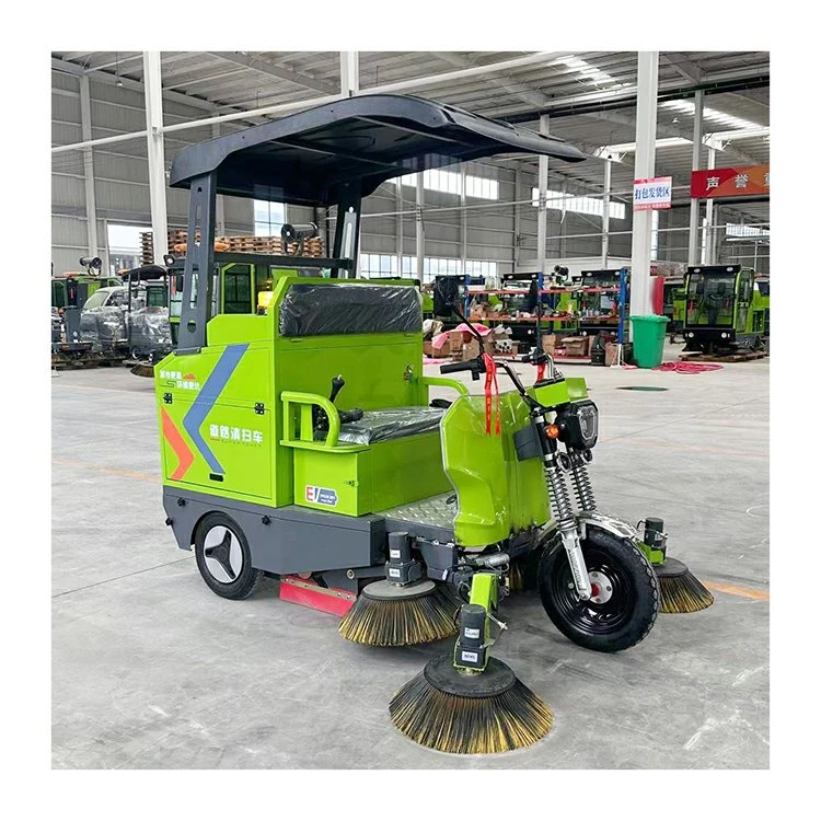 Three Wheels Electric Street Sweeper Cleaning Truck High Pressure Cleaner