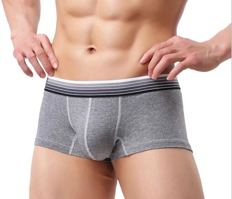 Men Comfortable Underwear Boxers Breathable Cotton Briefs