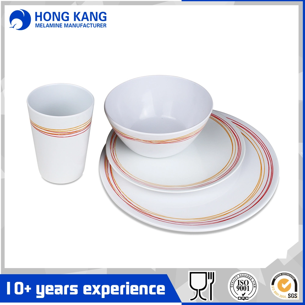 Custom Multicolor Melamine Dinnerware Dinner Set for Restaurant