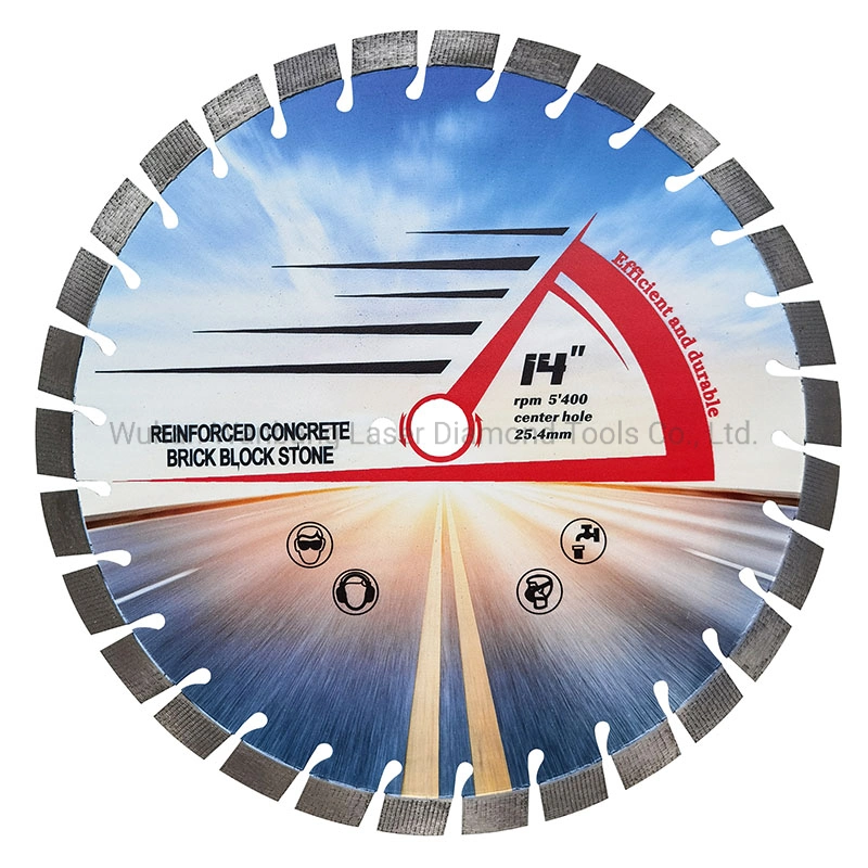 Laser Welded 14 Inch Concrete Saw Blade with 17mm Arix Segments