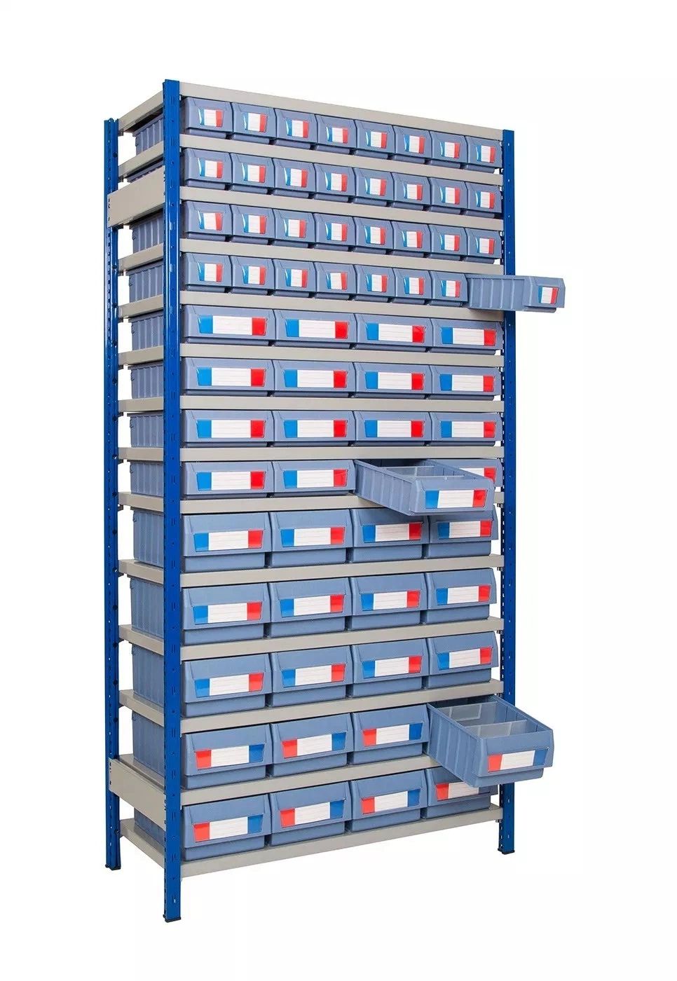 Caja de almacenamiento de piezas pequeñas para almacén de estanterías de alambre