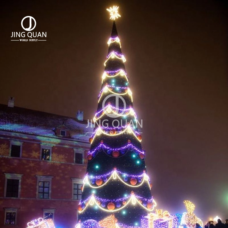 عيد الميلاد شجرة زينة أضواء مخصصة في الهواء الطلق زخارف حديقة LED ديكورات شارع التسوق مركز ديكير