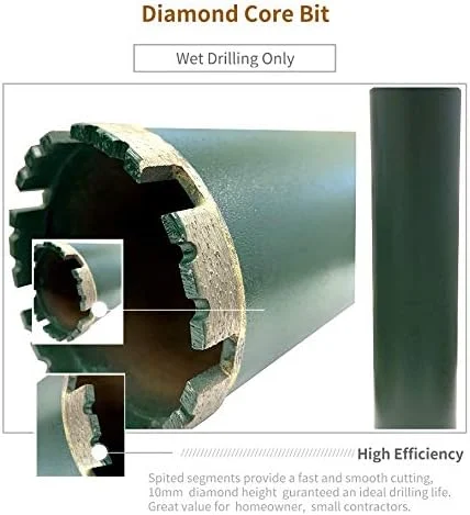 3 Inch Wet Concrete Diamond Core Drill Bit for Concrete Stone Granite Marble (3")