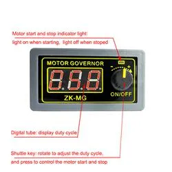 Bajo precio 12V 24V 5a Controlador de motor DC 12V DC Controlador de velocidad del motor de visualización digital de frecuencia de la relación de derecho de atenuación de LED