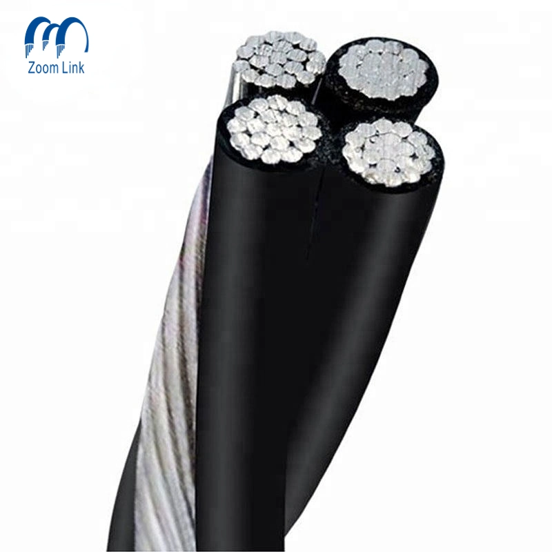 XLPE Insulated Electric Power Twisted Overhead Service Drop Cable Electric Cable