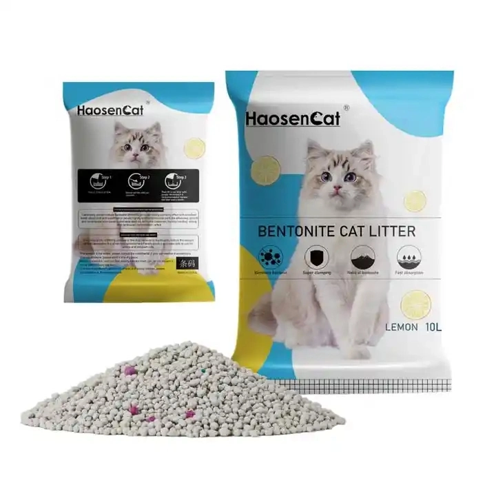 High Efficient Absorbent Cat Toilet Cleaning Natural Sand Bentonite Cat Litter Clay