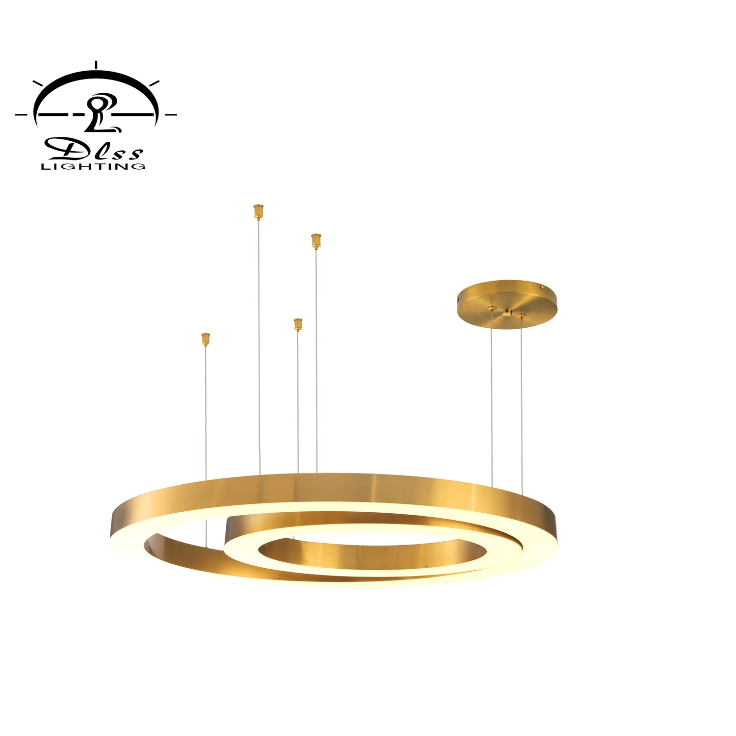 Современный подвесной светильник Creative Design лобби Home украшения большой золотой Световое Чанделье