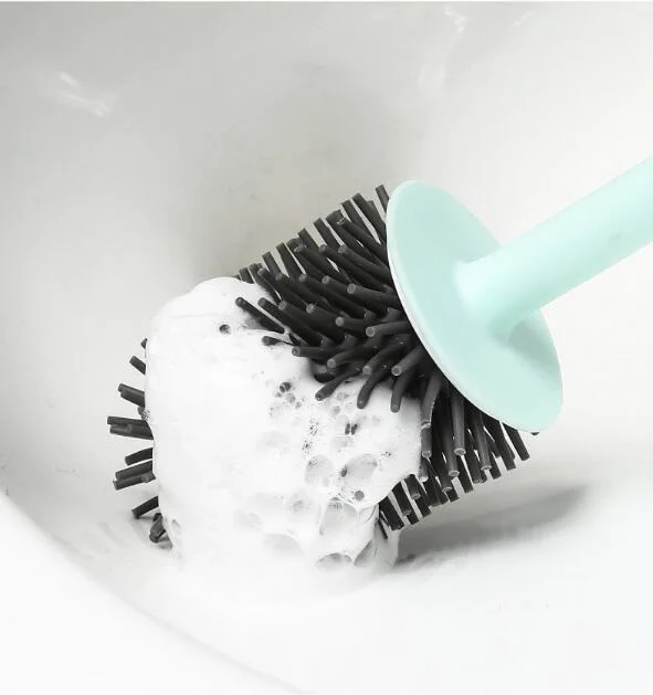 Cheveux doux laver la brosse de toilette pas d'eau fixation murale plastique nordique Brosse pour toilettes