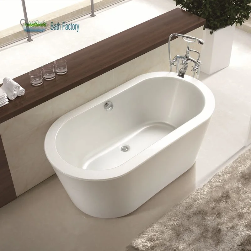 Greengoods Sanitary Ware Wholesale Freestanding Acrylic Oval Badkar Baths