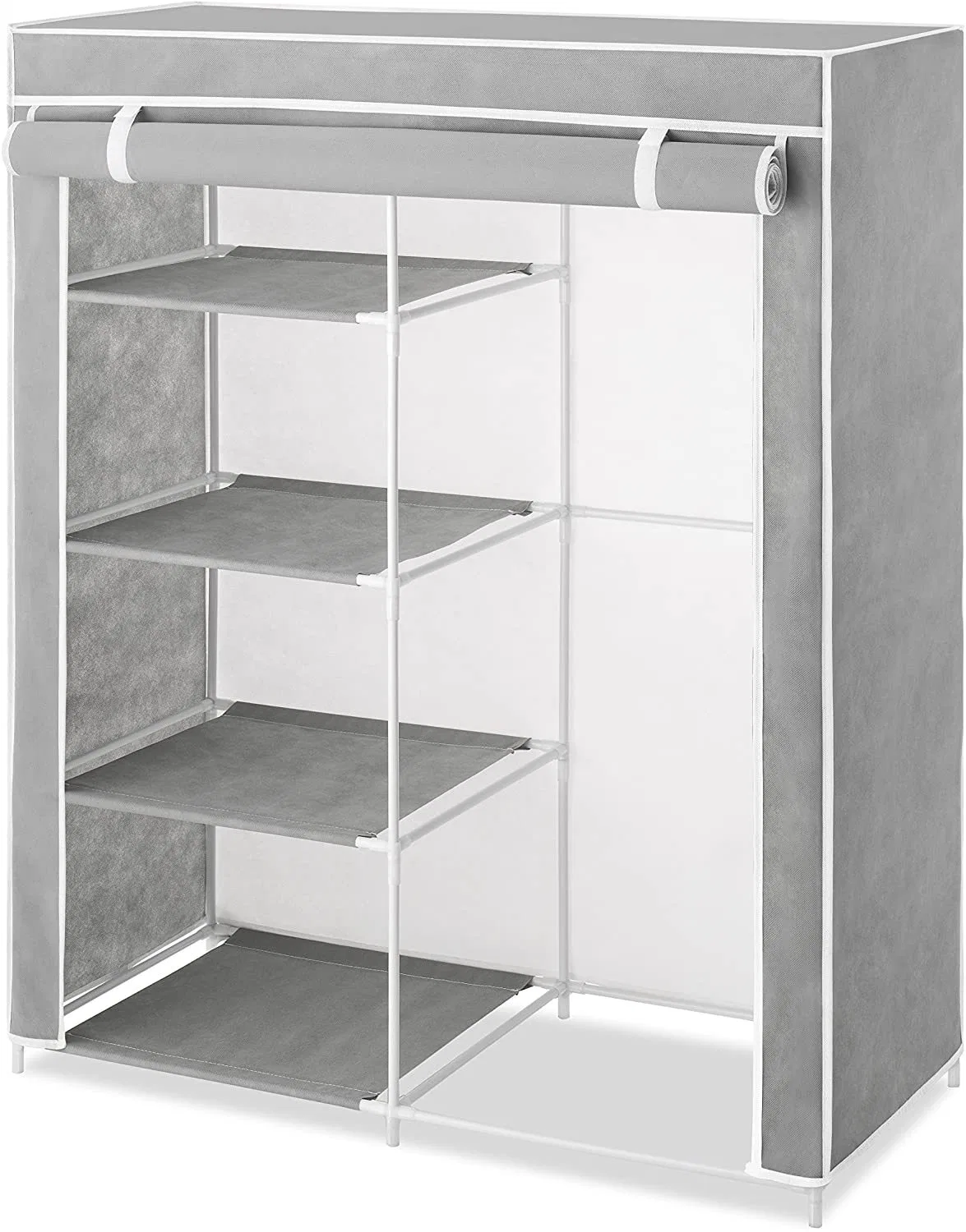 Ropa portátil Organizador de la puerta de rodadura Non-Woven armario rack de almacenamiento para dormitorios Muebles de hogar