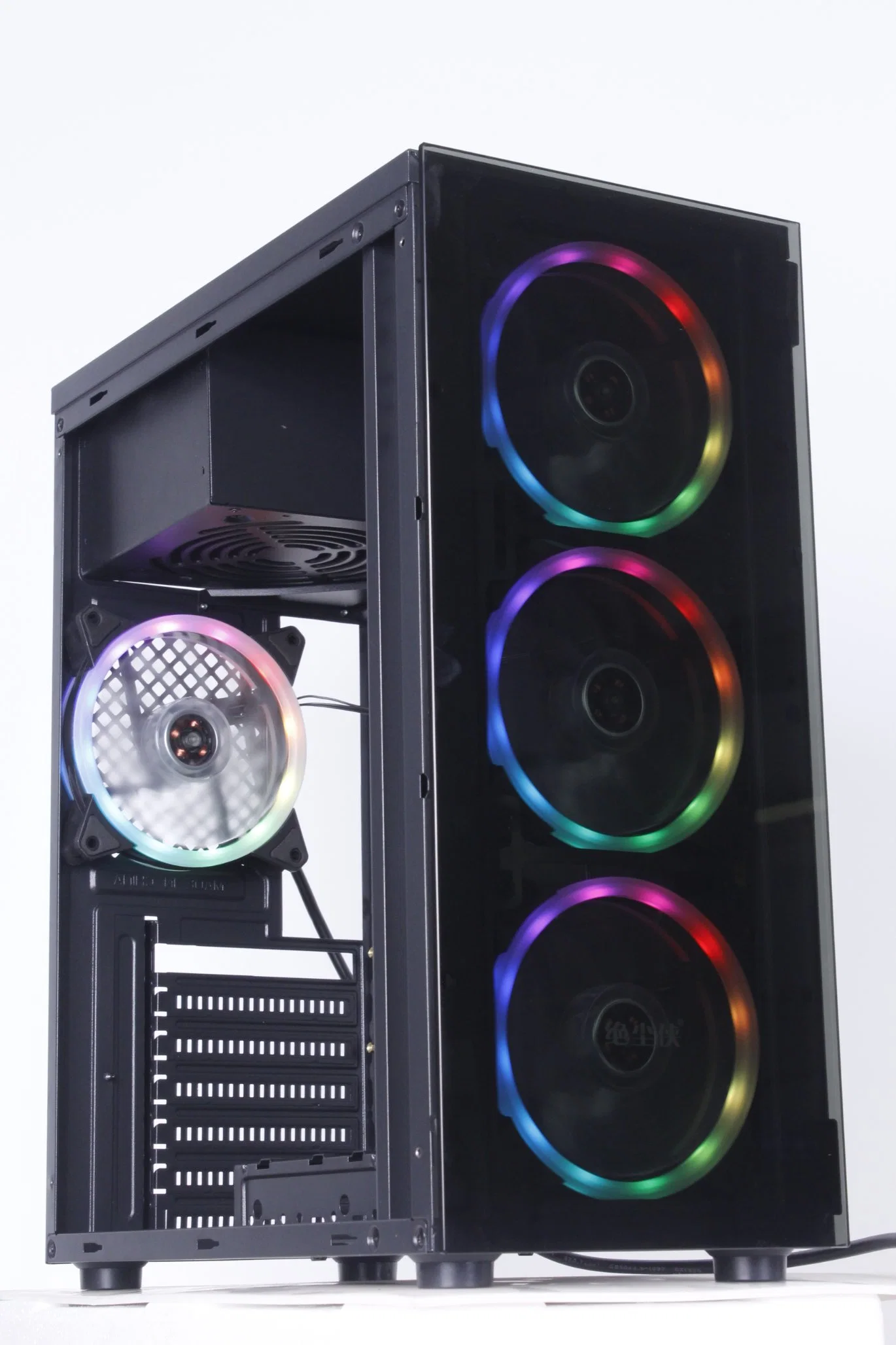 Office Tower PC Case Hot-Selling ATX Gaming Case with RGB Fans