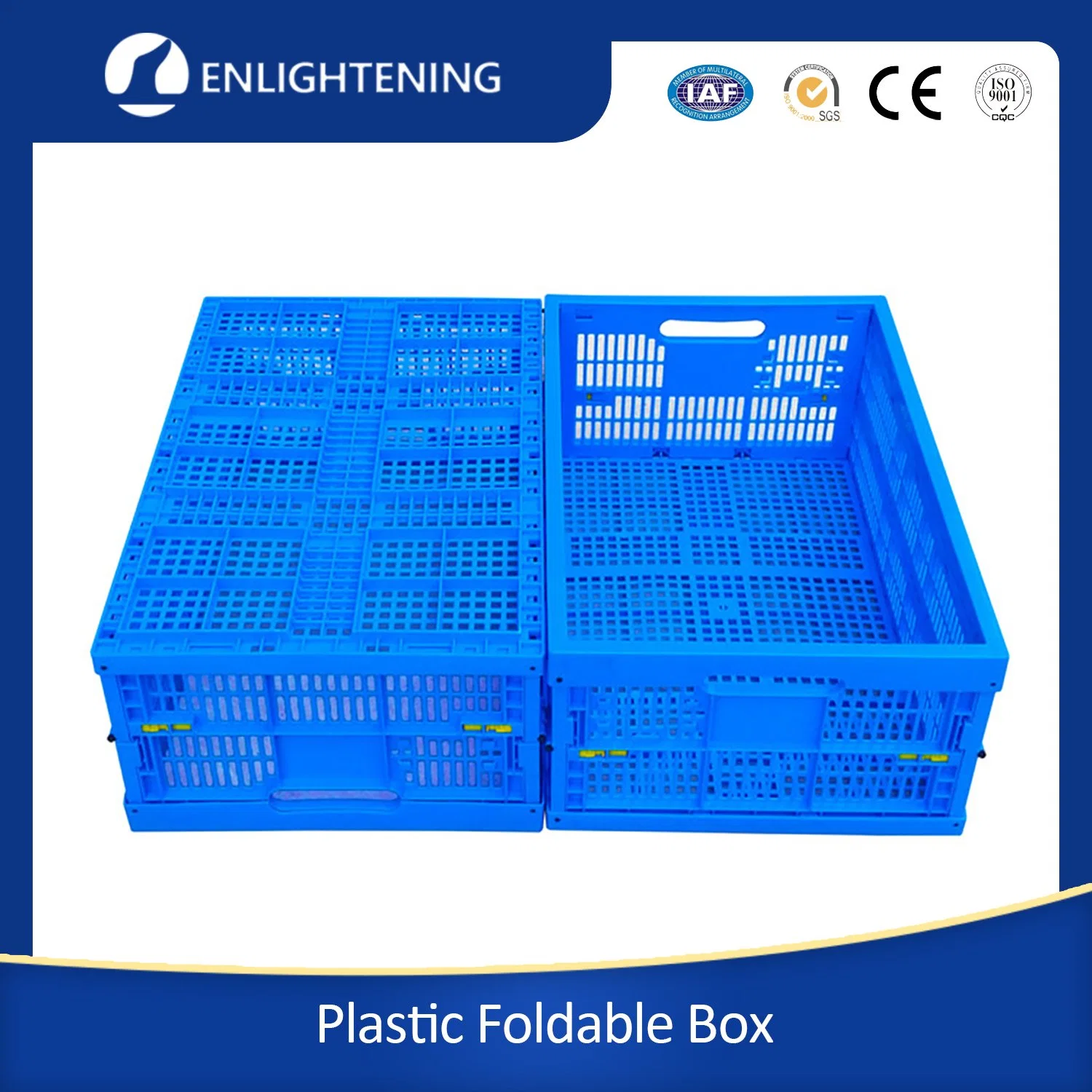 Foldable Stackable 600*400 Hot Sale Reusable Virgin PP Stacking Storage 600*400 Hot Sale Reusable Virgin PP Stacking Storage