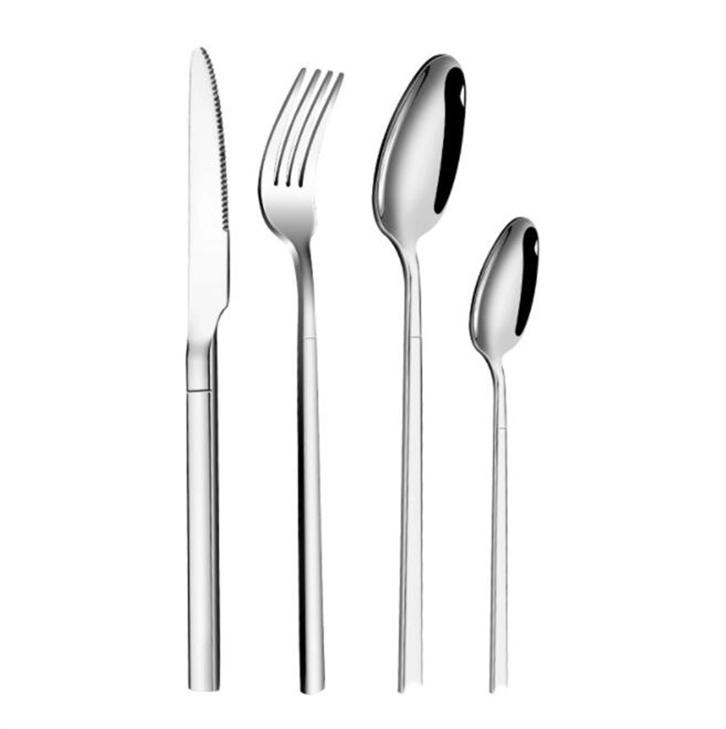 Wholesale 304 Stainless Steel Classic Cutlery Portable Knife Fork Spoon Four Piece Set