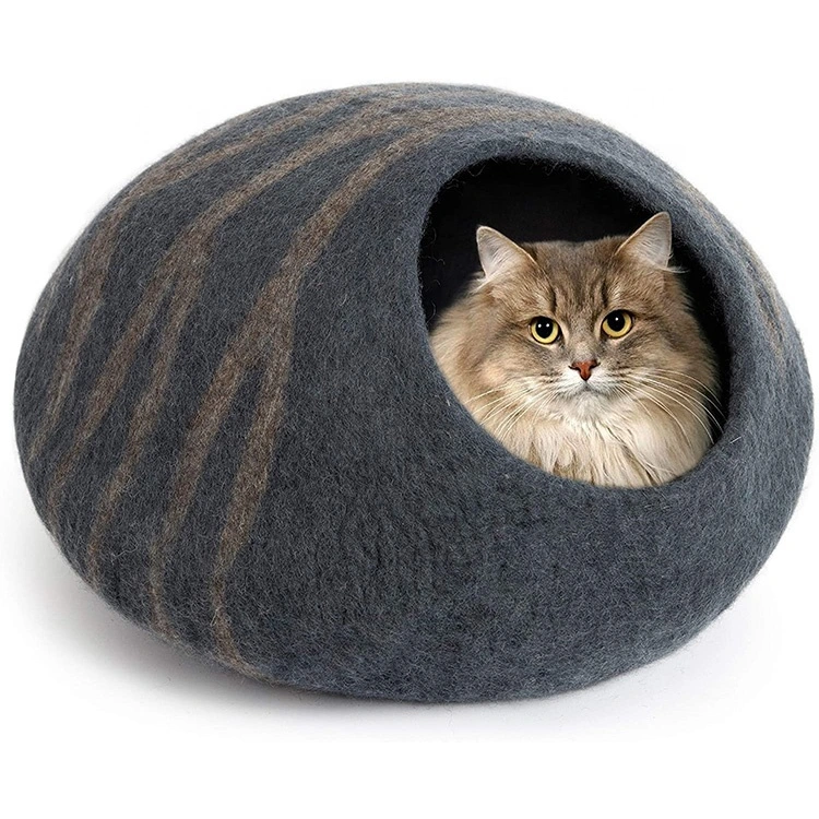 Cat camas ortopédicas gris con el medio de la Cubierta lavable extraíble Cat camas para gatos medianos