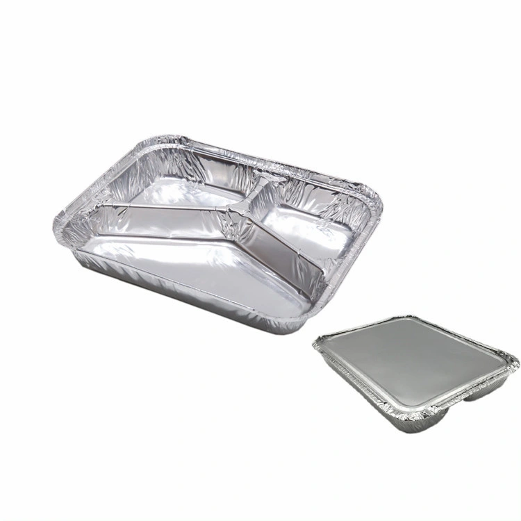 Gold Tin Foil Box Aluminum Foil Box Can Be Sealed Sealing Lunch Box Disposable Takeaway Packaging