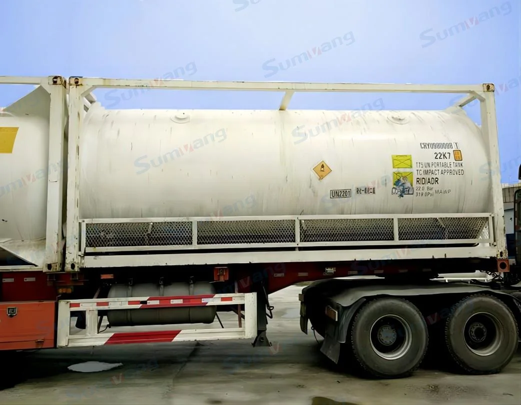 Factory Supply ISO Tank Container Industrial Grade N2o Gas 99.9%