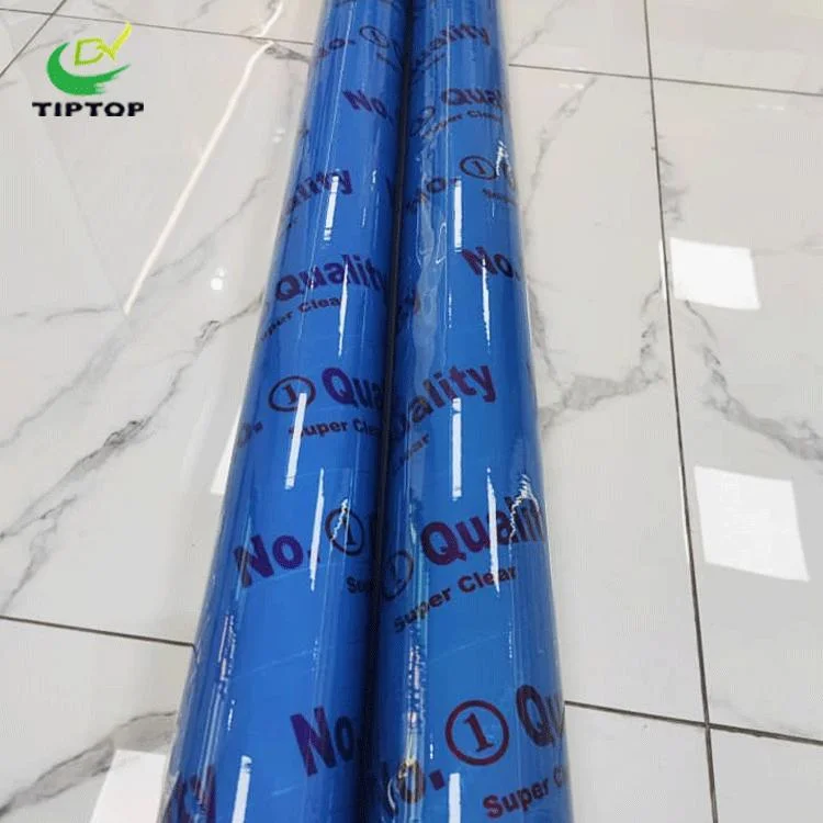 Tiptop-7 Plastic Waterproof Super Clear Transparent Colored Soft PVC Film for Table Cloth