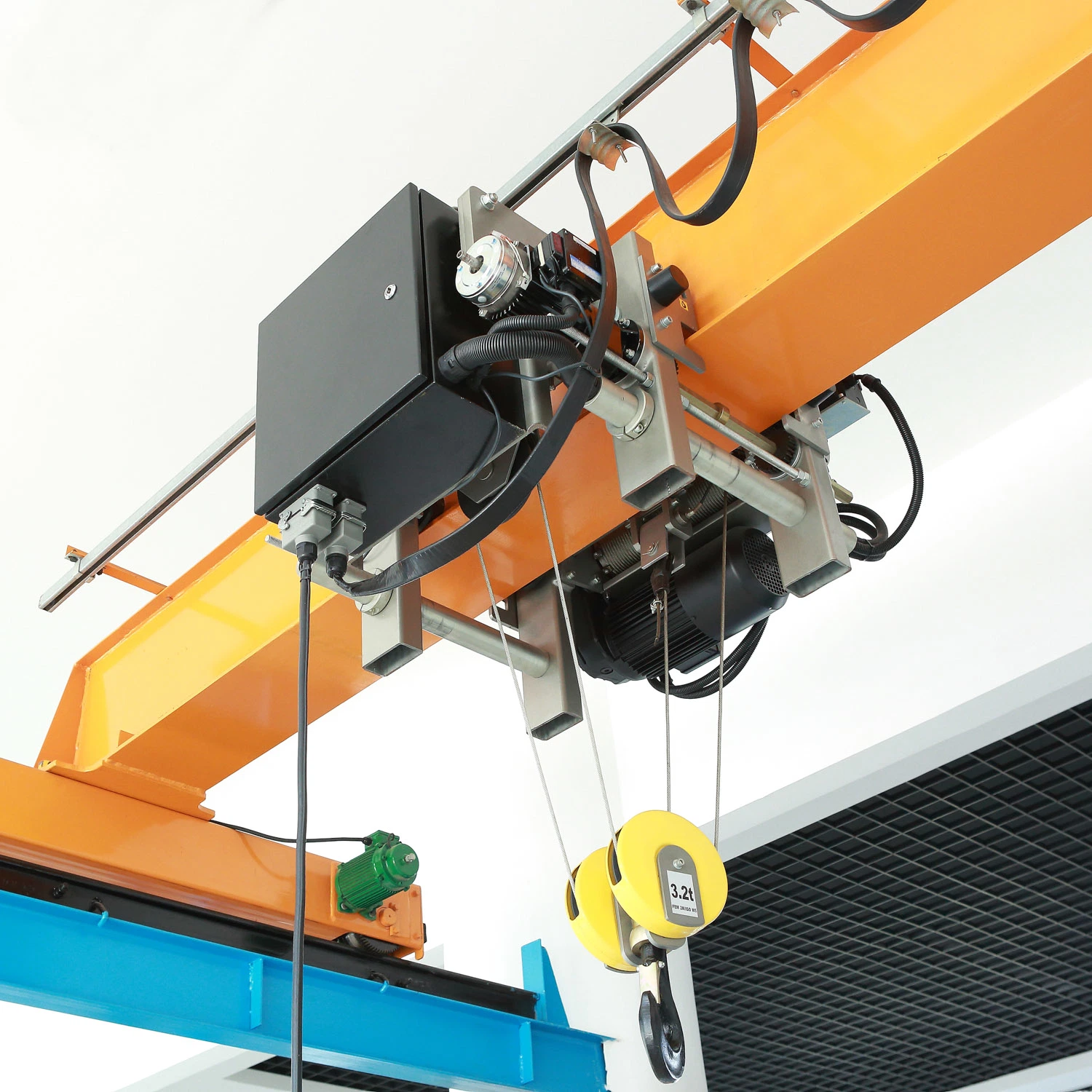 3 Ton 6m Double Speed Low Headroom Single Girder Wire Rope Hoist