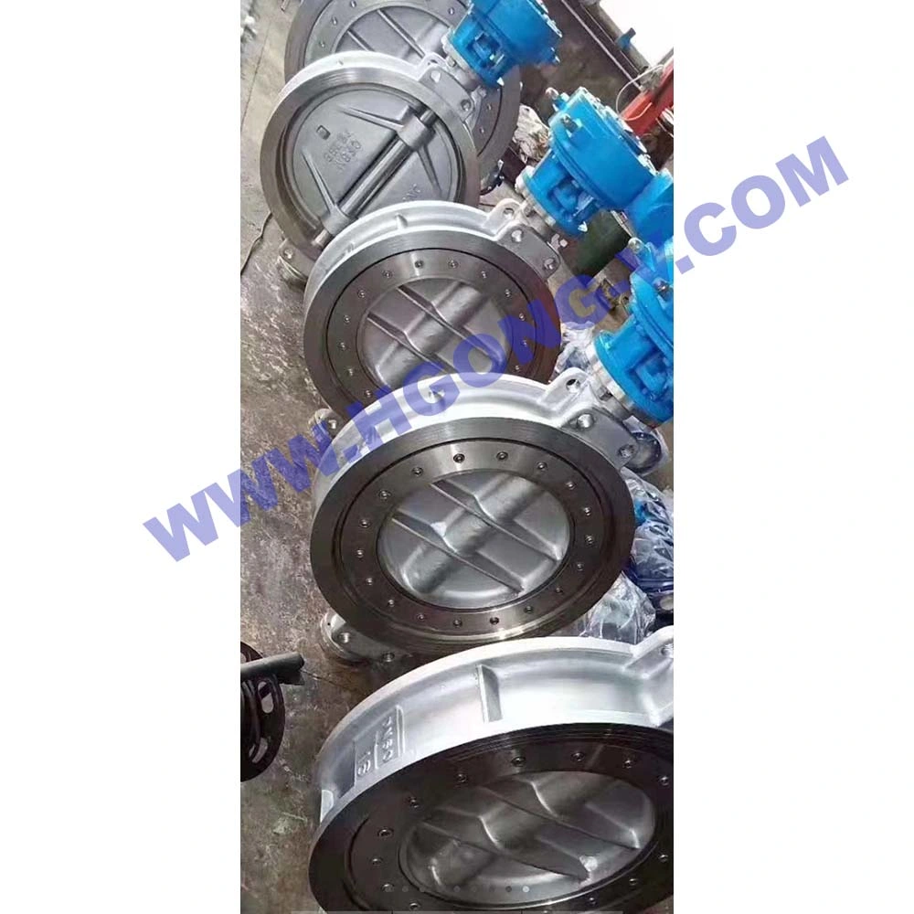 API/DIN/GOST Stainless Steel/Cast Steel 10K 150lb Double Offset 2.5 4 Inch Electric Actuator Metal Seal Flange Butterfly Valve