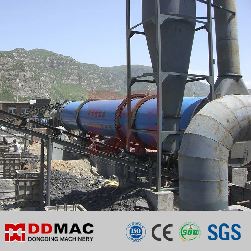 Chemical Desulfurized Fgd Gypsum Phosphogypsum Powder Rotary Drum Dryer Machine