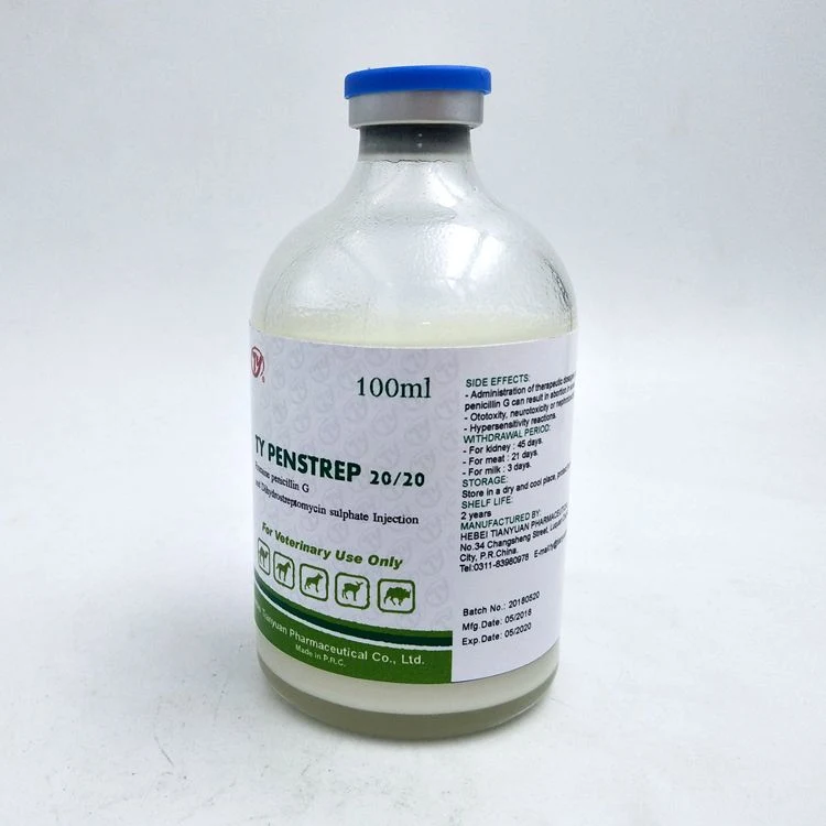 Penicillin G Procaine and Dihydrostreptomycin Sulfate Injection Livestock Health Care Injection Veterinary Medicine