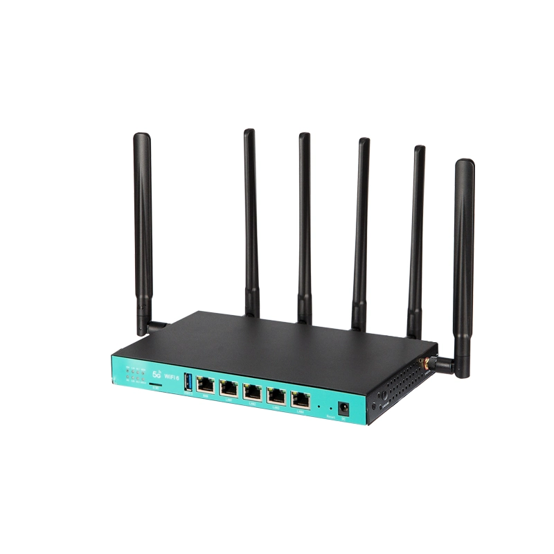 شبكة غيغابت مزدوجة النطاق WiFi6 5g مودم رقاقة جهاز توجيه المودم Mt7621A5g WiFi جهاز توجيه مع 6 هوائي