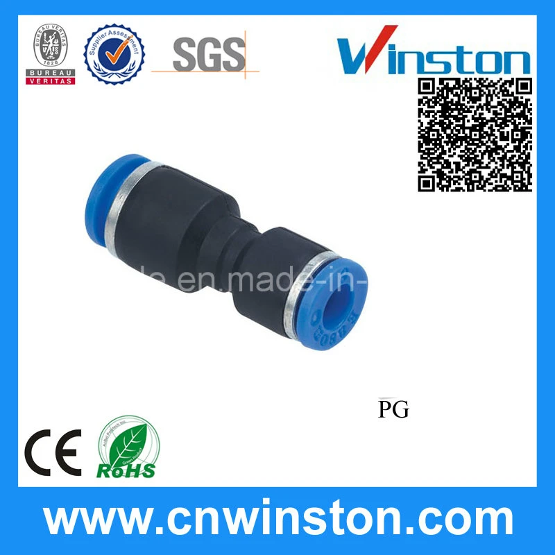 Mini Plastic Pipe Straight Pneumatic Hos Fittings with CE