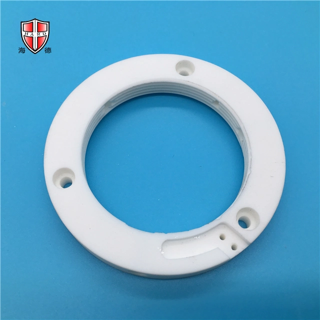 Custom Made Good Machinability Insulated Machinable Micro Crystal Ceramic Machining Part Ring Spacer Plate