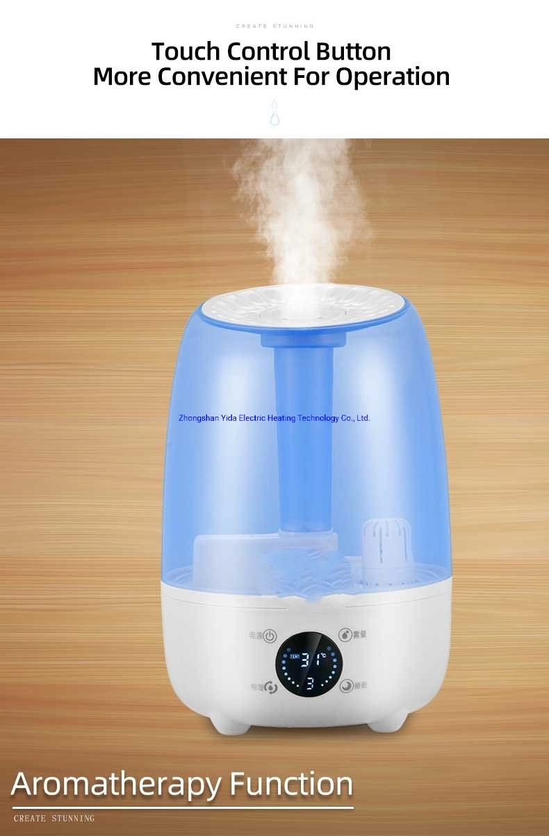 Amazon Top Selling 4L Digital Control Humidifier LED Light Timer Anion New Adjustable Humidifier