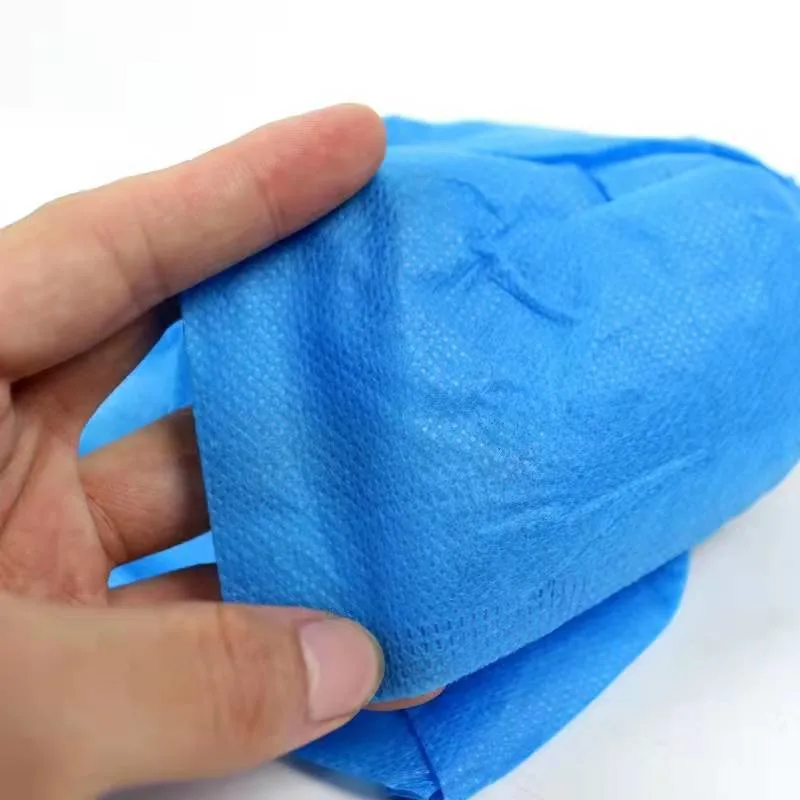 Eco-Friend Customized Disposable Cleanroom Use PP Blue Non-Woven Shoe Cover