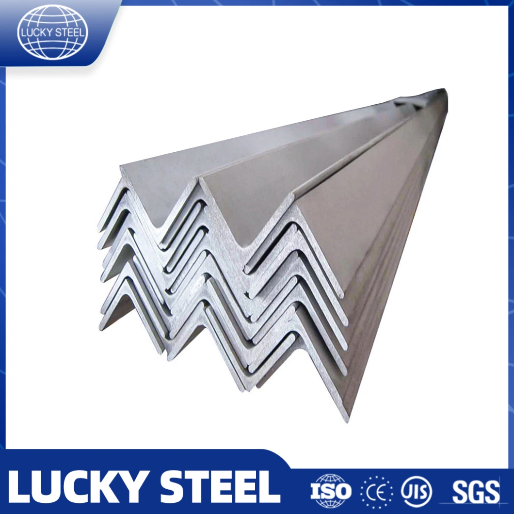 Aço galvanizado BS EN S355jr S355j0 perfurado em forma de L ranhurado Barra de aço triangular Aço carbono ângulo de Ferro