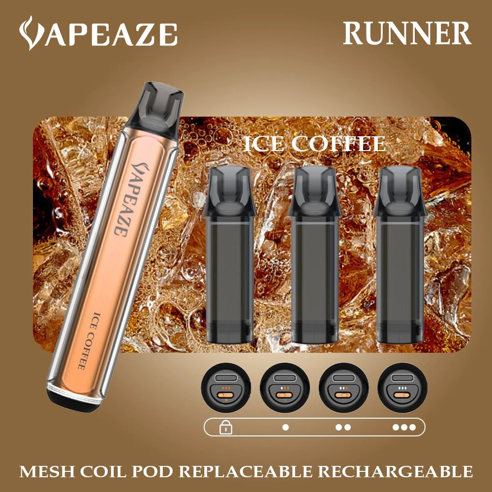 O mais recente design Mini Vape Pod substituível 600 Puffs pré-preenchidos Randm Tornado Vapeaze Runner 3 ml 4 ml preço barato e cigarro