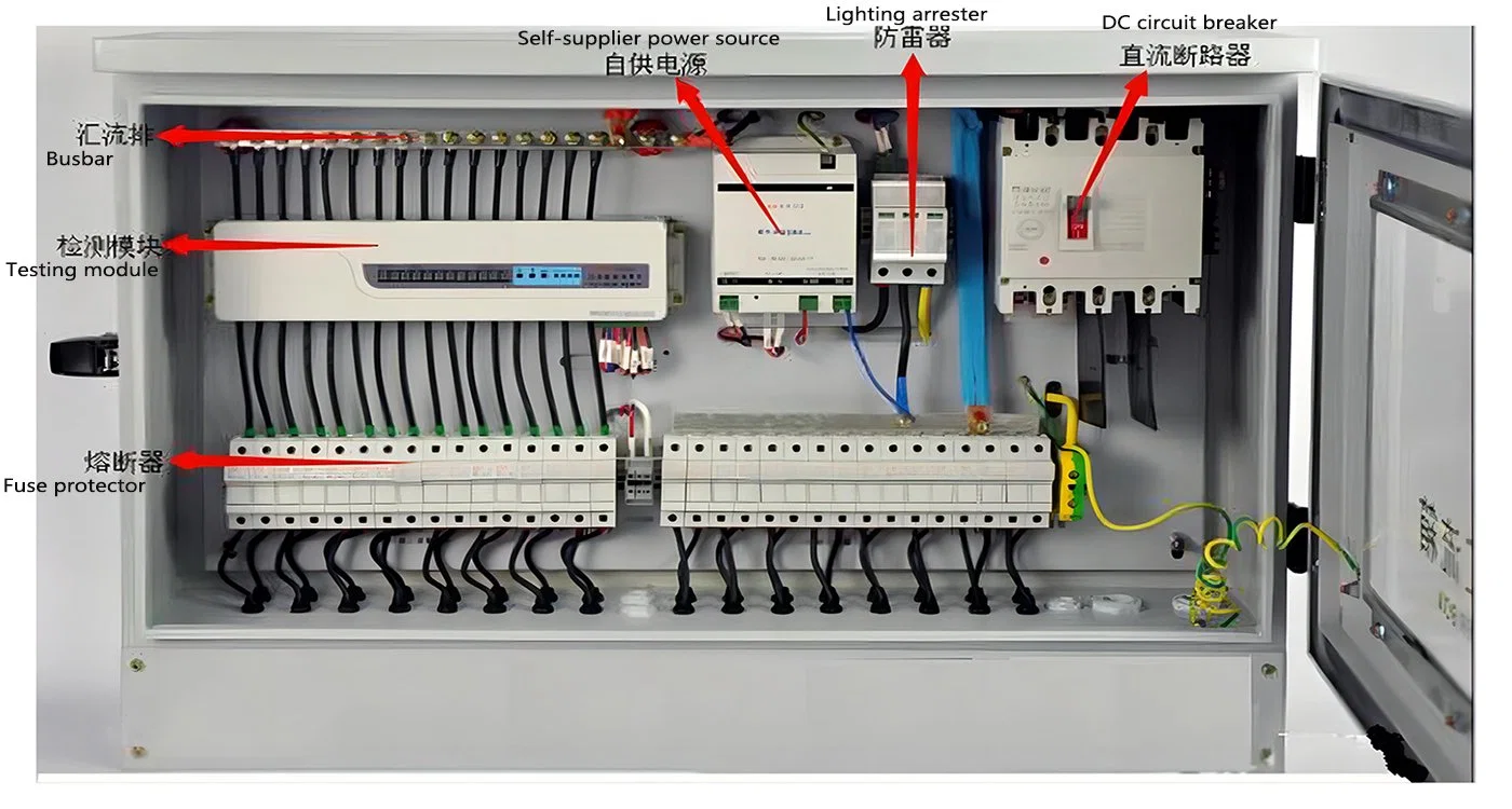 Lightning-Proof Wall-Mounted IP65 Solar PV DC Combiner Box