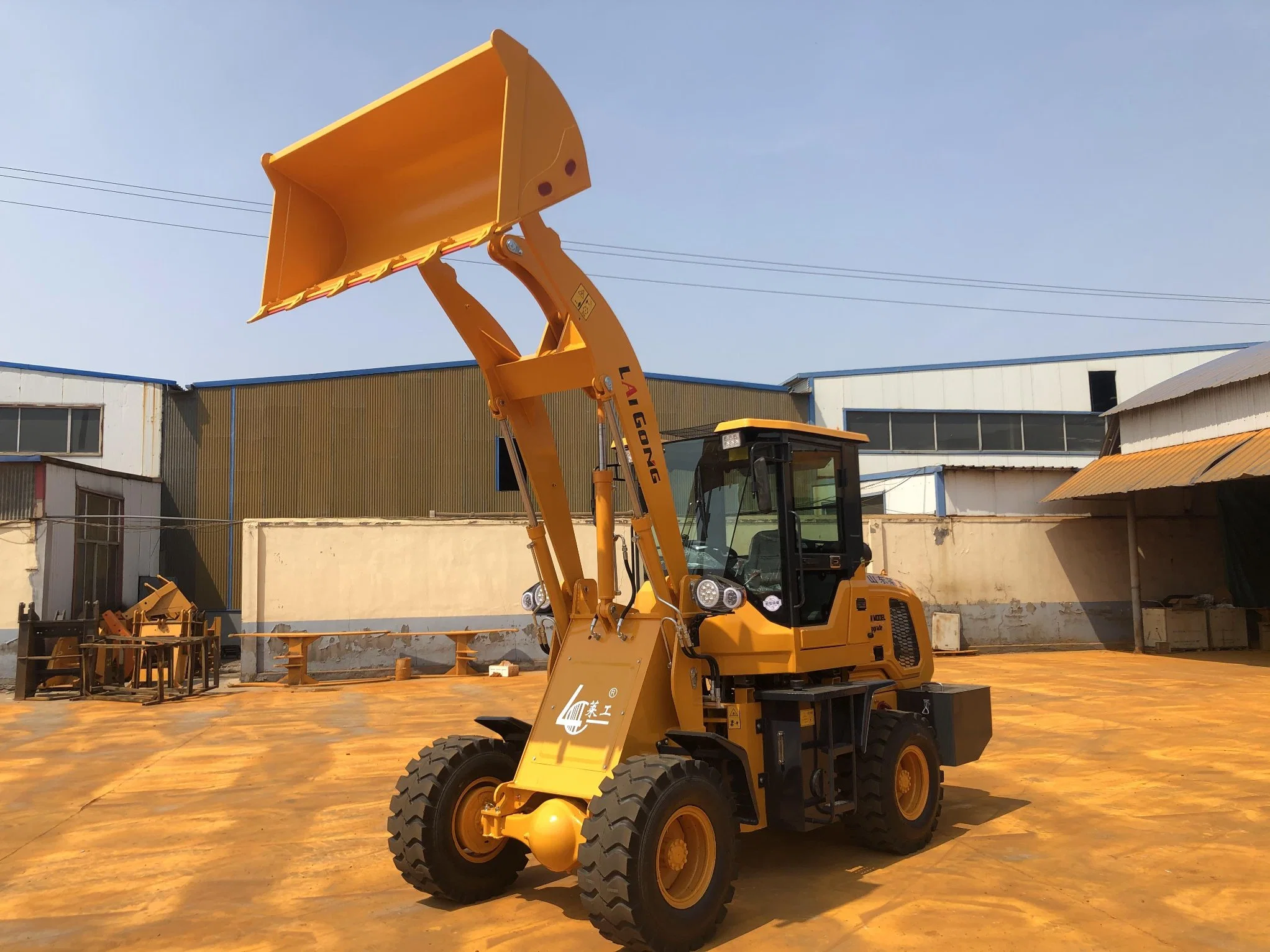 cargadora frontal Lgcm Payloader 1.5ton Maquinaria agrícola el acoplador rápido control de la cargadora de ruedas hidráulicas ingeniería de maquinaria de construcción