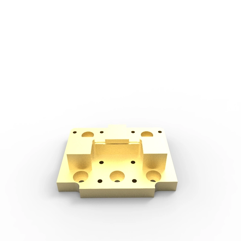 CNC Machining Milling Turning Aluminum Brass Copper Parts with Gold Plating