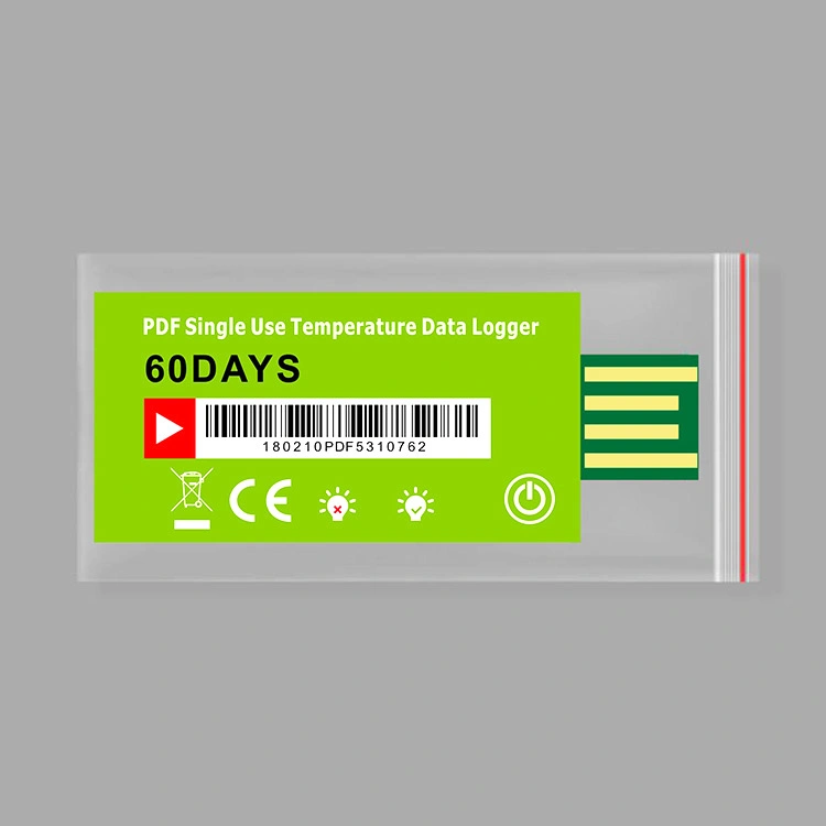 Disposable Pdf Temperature Data Logger Tracker for Cold Chain Logistic