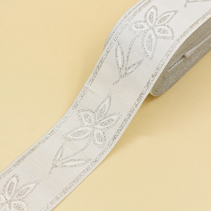 Dekoration Hochzeit Bogen Blume Jacquard Webbing für Tasche Strap Kleidung