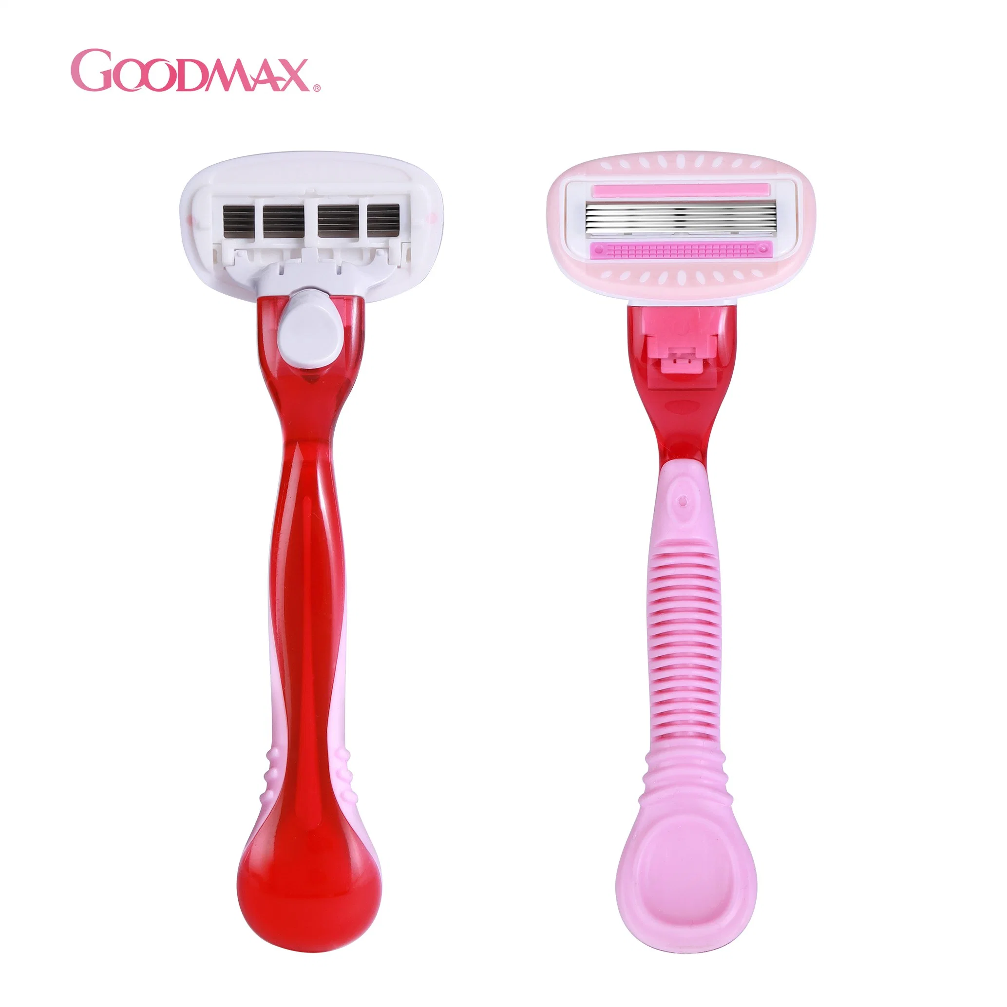 Washable 4 Blade System Razor with Nice Shape for Lady