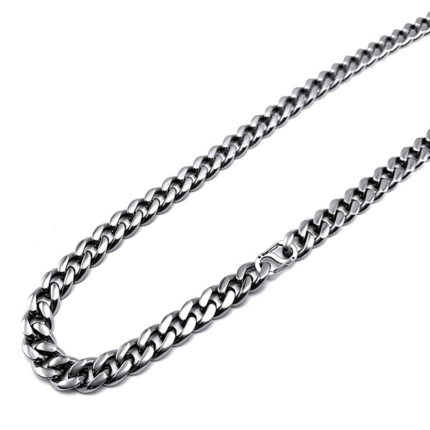 Bracelet chaîne en denim 100 % titane gras 10.5 poli à la main Ultra Light Wrap Chain Rust Free Fashion Hip Hop pour Homme Accessoires Tinl2386