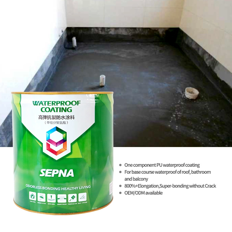 Sepna Factory Price Quick-Setting Rubber Asphalt Waterproof Coating Project Dedicated for Swimming Pool