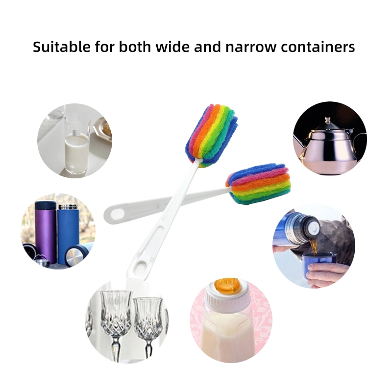 Plastic Handle Kitchen Glass Tin Cup Bottle Washing Cleaning Brush