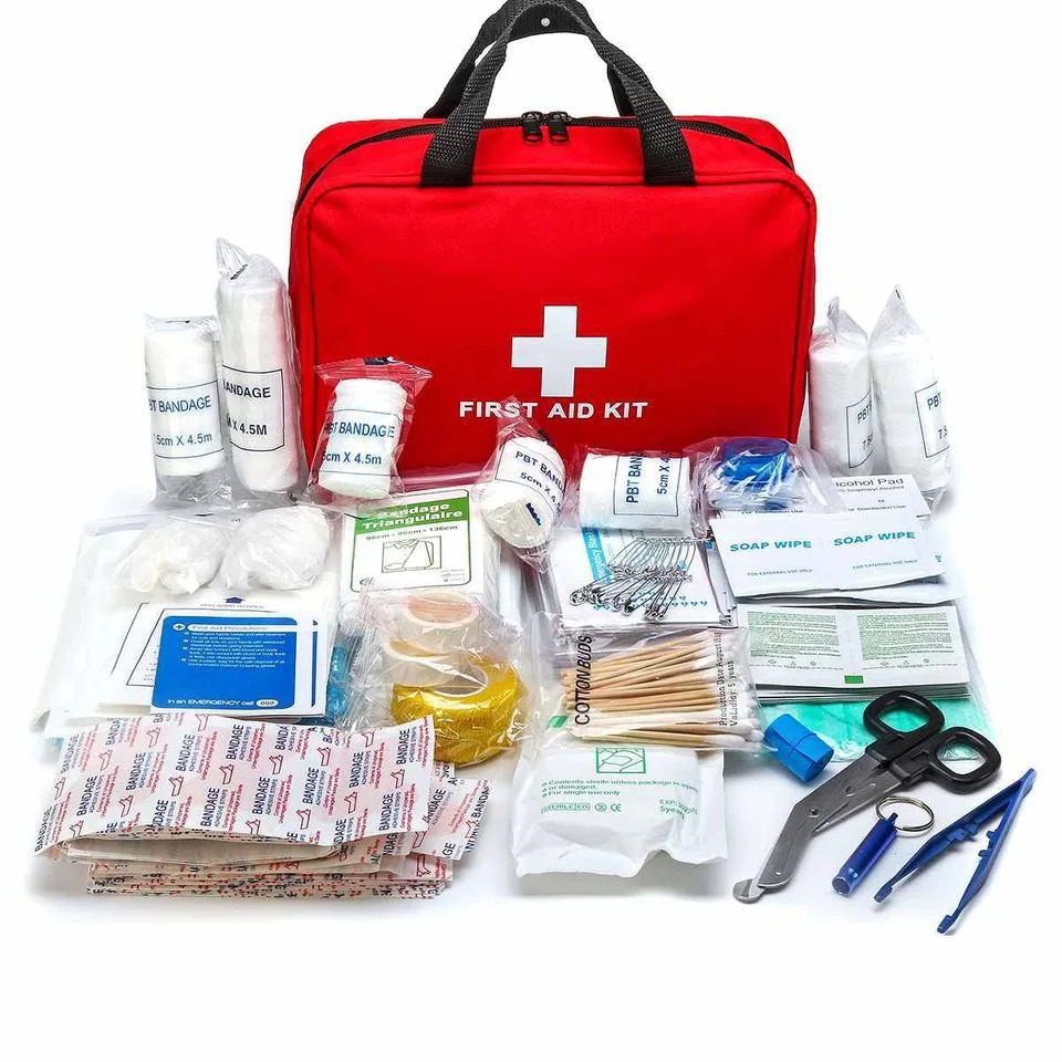 First Aid Kit Bag for Car Emergency Supplies Mini Compact Bag for Backpack, Camping Essentials Survival Kit